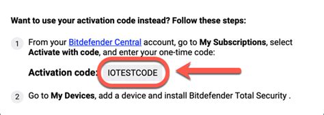 code d'activation bitdefender gratuit.